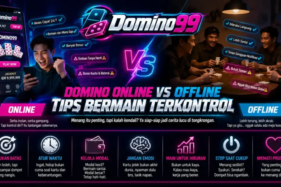 domino online vs offline
